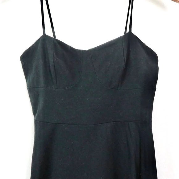 ASOS Size 6 Mini Dress Sweetheart Corset Style Spaghetti Strap Black - Picture 3 of 5